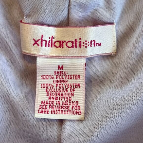 Vintage Y2k Xhilaration Slip Dress Purple Paisley Midi Stretch Lined Medium - Picture 7 of 7